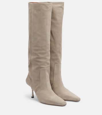 Bettina 75 knee-high suede boots | Paris Texas