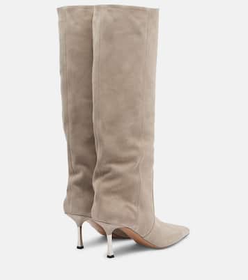 Bettina 75 knee-high suede boots | Paris Texas
