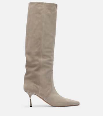 Bettina 75 knee-high suede boots | Paris Texas