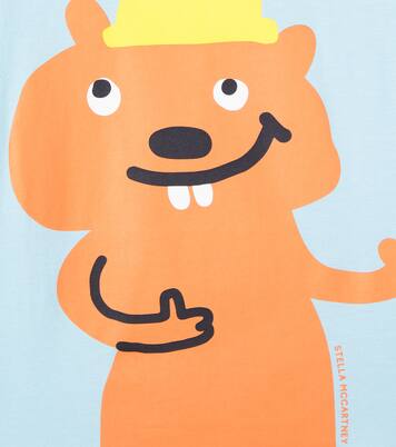 Printed cotton jersey T-shirt | Stella McCartney Kids