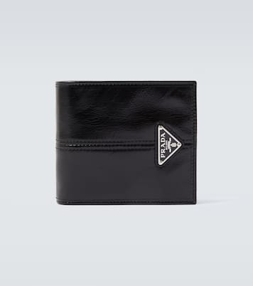 Portefeuille en cuir à logo | Prada