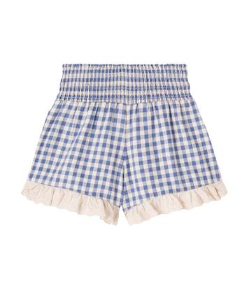 Short Mesina en coton mélangé à carreaux | Cozmo