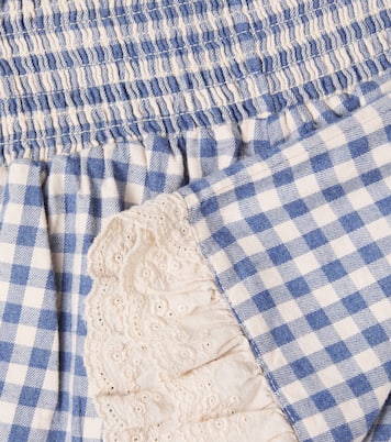 Short Mesina en coton mélangé à carreaux | Cozmo