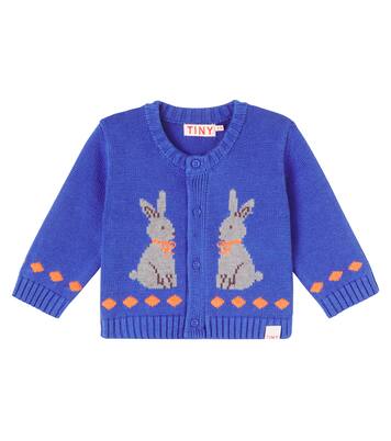 Bebé - cárdigan Rabbits de algodón y lana | Tinycottons