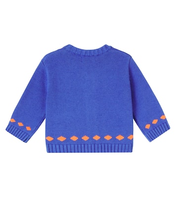 Bebé - cárdigan Rabbits de algodón y lana | Tinycottons