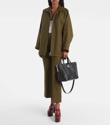 GG Marmont Small leather tote bag | Gucci