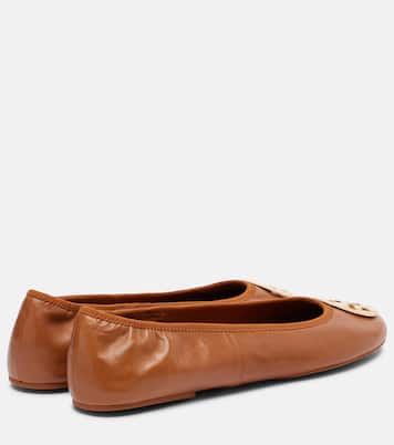 Ballerinas Reva Travel aus Leder | Tory Burch
