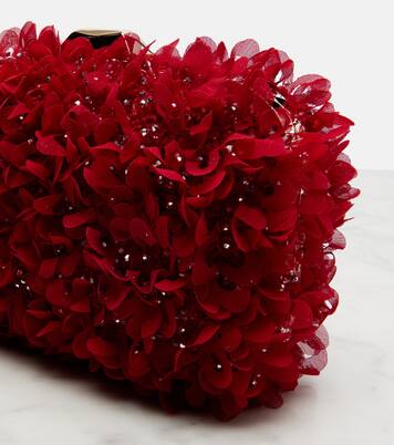 Clutch Cloud de satén adornado | Jimmy Choo