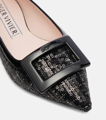 Gommettine sequined ballet flats | Roger Vivier