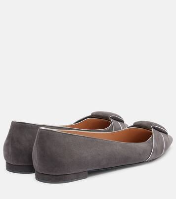 Ballerinas aus Veloursleder | Gianvito Rossi
