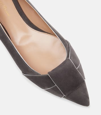 Ballerinas aus Veloursleder | Gianvito Rossi