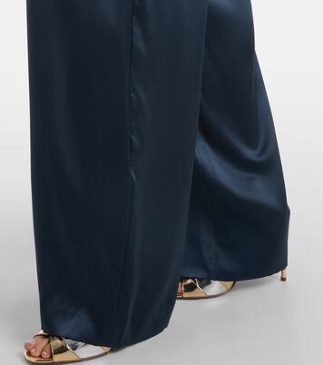 High-rise silk wide-leg pants | The Sei
