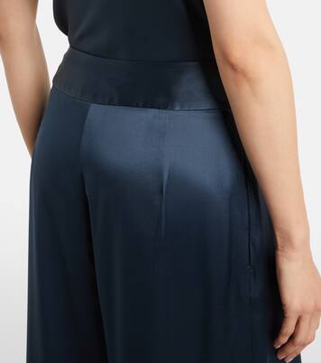High-rise silk wide-leg pants | The Sei