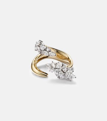 Ring Golden Strada aus 18kt Gelbgold (750/1000) mit Diamanten | Yeprem