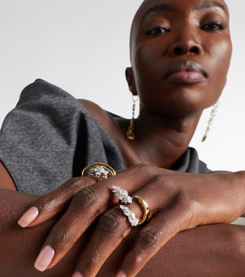 Ring Golden Strada aus 18kt Gelbgold (750/1000) mit Diamanten | Yeprem