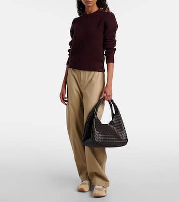 Campana Intrecciato leather shoulder bag | Bottega Veneta