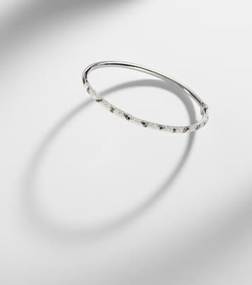 Armreif Jonc Zèbre aus 9kt Weißgold (375/1000) mit Diamanten | Yvonne Léon