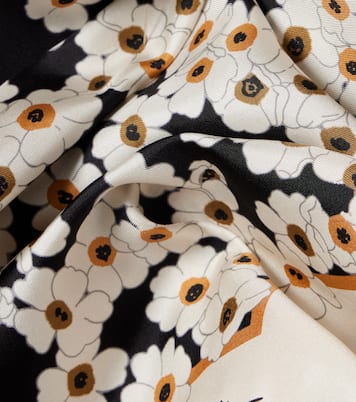 Foulard en soie à fleurs | Valentino