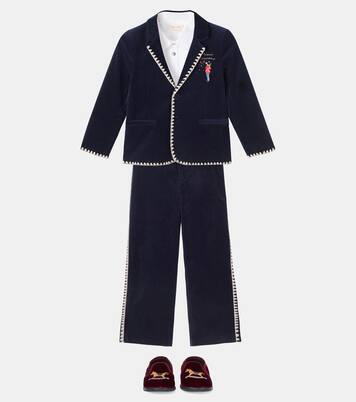 Pantalones de traje Rocky de terciopelo de algodón | Konges Sløjd