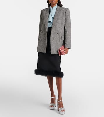 VLogo crystal-embellished leather sandals | Valentino Garavani