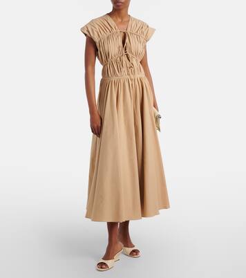 Brigitte leather wedge mules | Staud