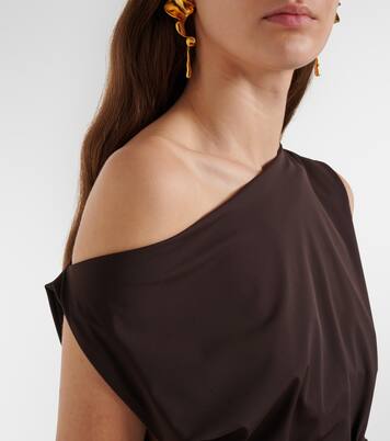 Top envolvente asimétrico de jersey | Róhe