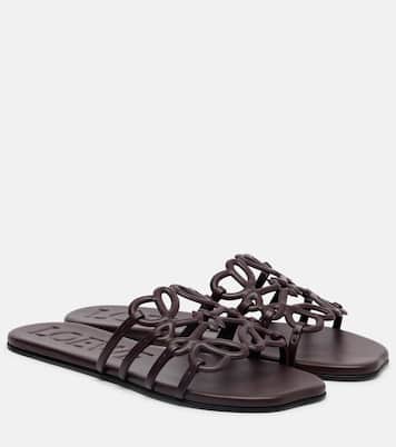Petal Anagram leather slides | Loewe
