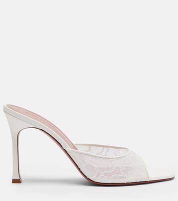 Alexa polka-dot mules | Amina Muaddi