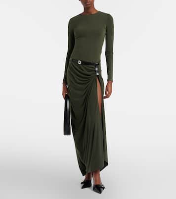 Suspended draped jersey gown | Coperni