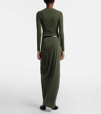 Suspended draped jersey gown | Coperni
