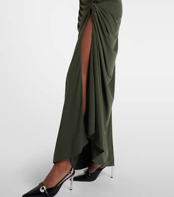 Suspended draped jersey gown | Coperni