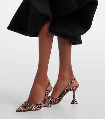 Slingback-Pumps Holli 95 aus Satin | Amina Muaddi