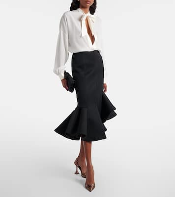 Slingback-Pumps Holli 95 aus Satin | Amina Muaddi