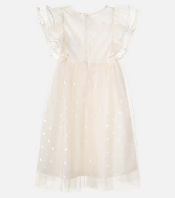 Embellished polka-dot tulle dress | Bebe Organic