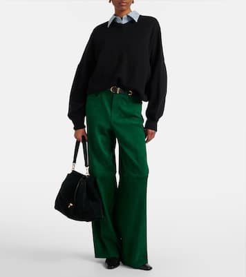 Pantalon ample Mytheo en daim | Stouls