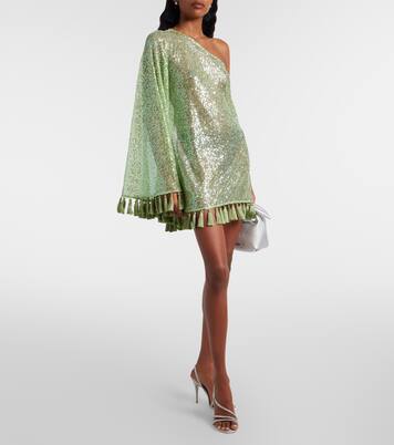 Es Trench off-shoulder sequined minidress | Taller Marmo