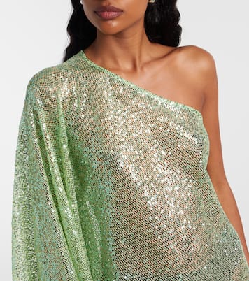 Es Trench off-shoulder sequined minidress | Taller Marmo