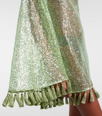 Es Trench off-shoulder sequined minidress | Taller Marmo