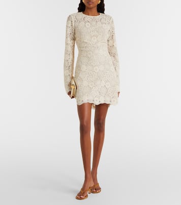 Abito corto Teresia in tulle con ricamo | Veronica Beard