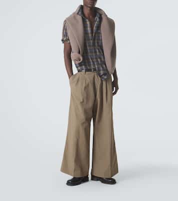 Checked cotton-blend shirt | ERL