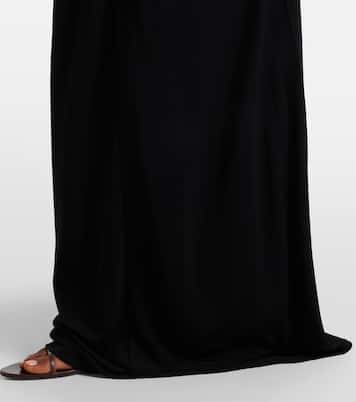 Embellished gathered jersey maxi skirt | Christopher Esber