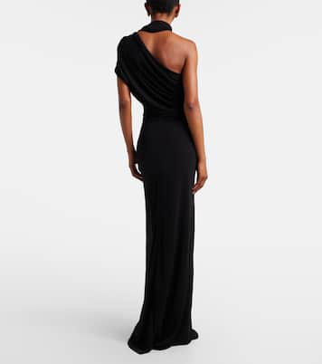 Embellished gathered jersey maxi skirt | Christopher Esber