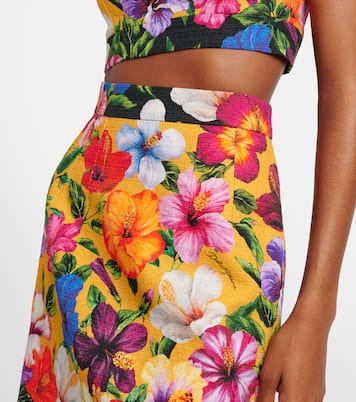 Minigonna con stampa floreale | Dolce&Gabbana