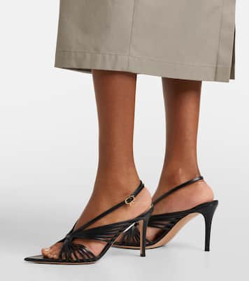 皮革露跟凉鞋 | Gianvito Rossi