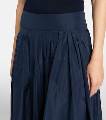 Pleated taffeta midi skirt | 'S Max Mara