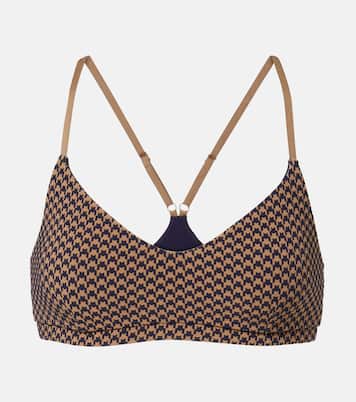Zoe houndstooth sports bra | The Upside