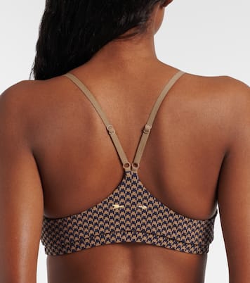 Zoe houndstooth sports bra | The Upside
