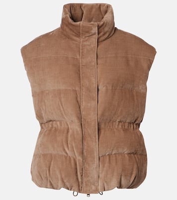 Monili corduroy down vest | Brunello Cucinelli