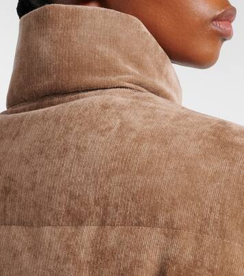 Monili corduroy down vest | Brunello Cucinelli