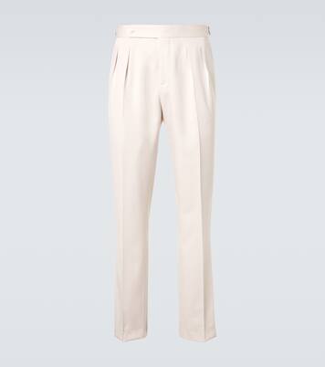 Gerade Hose aus Seide | Brunello Cucinelli